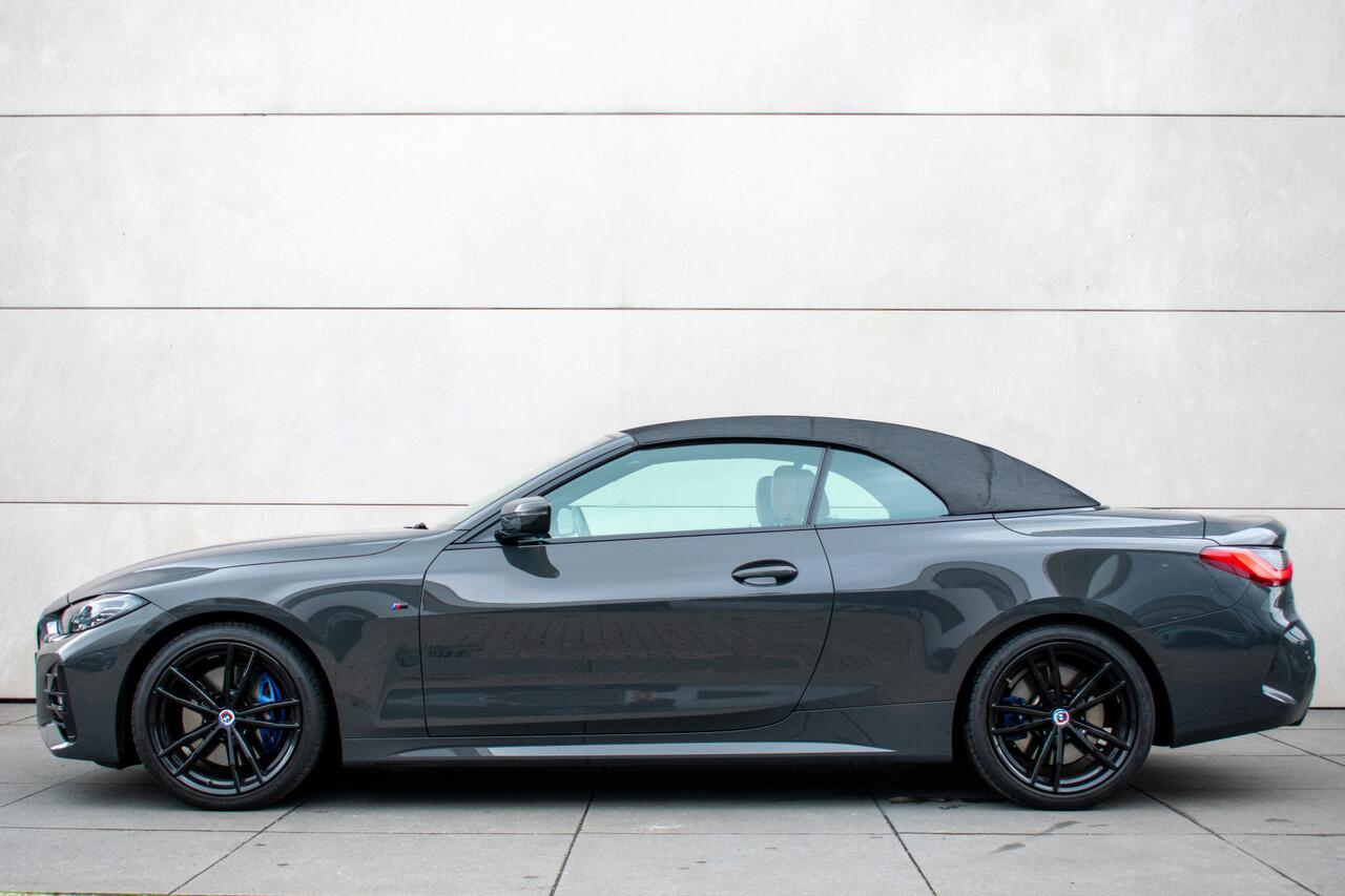 BMW 4-SERIE Cabrio 430i High Executive M-Sport H&K-19"- Keyless-Nekverw.-Trekhaak-Stuur/Stoelverw-Dravitegrau