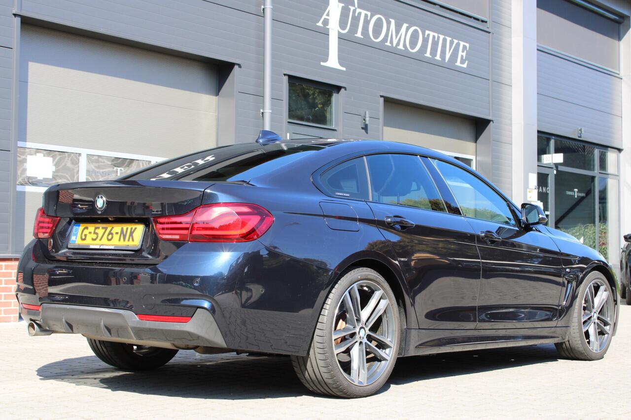 BMW 4-SERIE Gran Coupé 418i M Sport High Executive Automaat - Dealer onderhouden - Nederlandse auto 19 inch - Zwart leder - Stoelverwarming - Camera