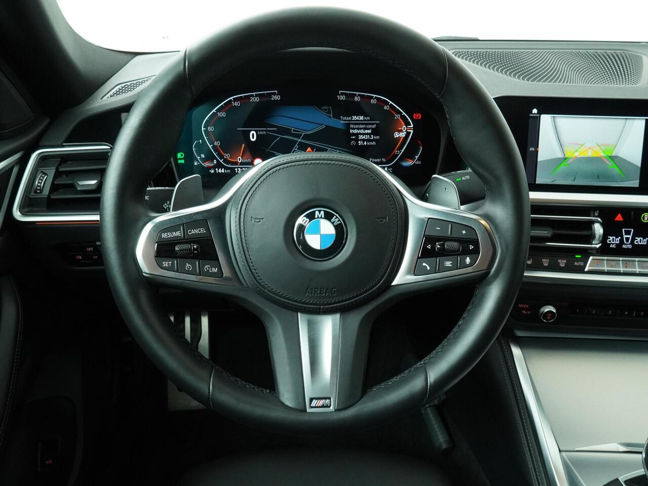 BMW 4-SERIE Gran Coupé 420i Business Edition Plus M Sportpakket | 20" | Leder | Stoelverwarming | Parkeersensoren V+A | HiFi |
