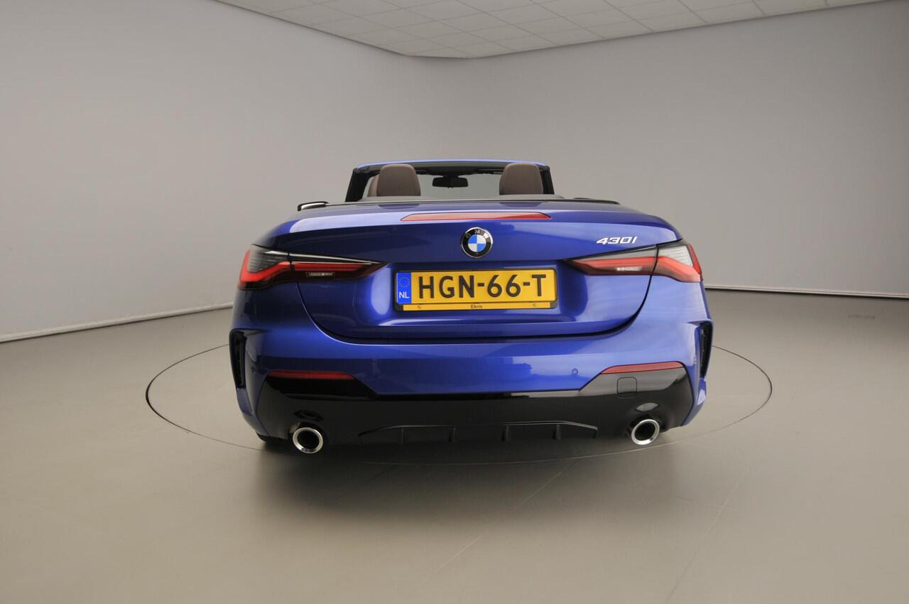 BMW 4-SERIE Cabrio 430i xDrive | M-Sportpakket | LED | Leder | Navigatie | Elektr. zetels | Sportstoelen | DAB | Alu 19 inch