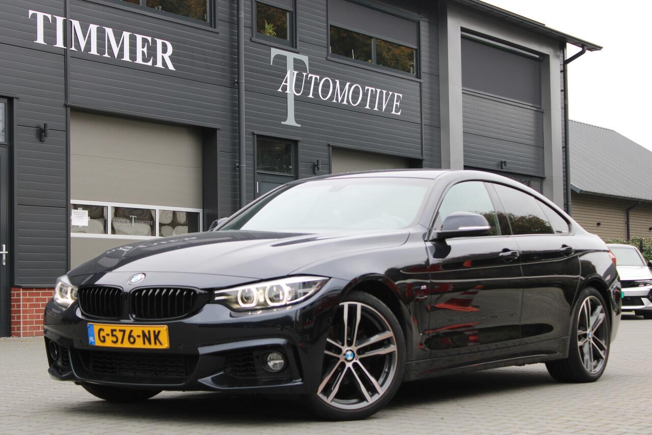 BMW 4-SERIE Gran Coupé 418i M Sport High Executive Automaat - Dealer onderhouden - Nederlandse auto 19 inch - Zwart leder - Stoelverwarming - Camera