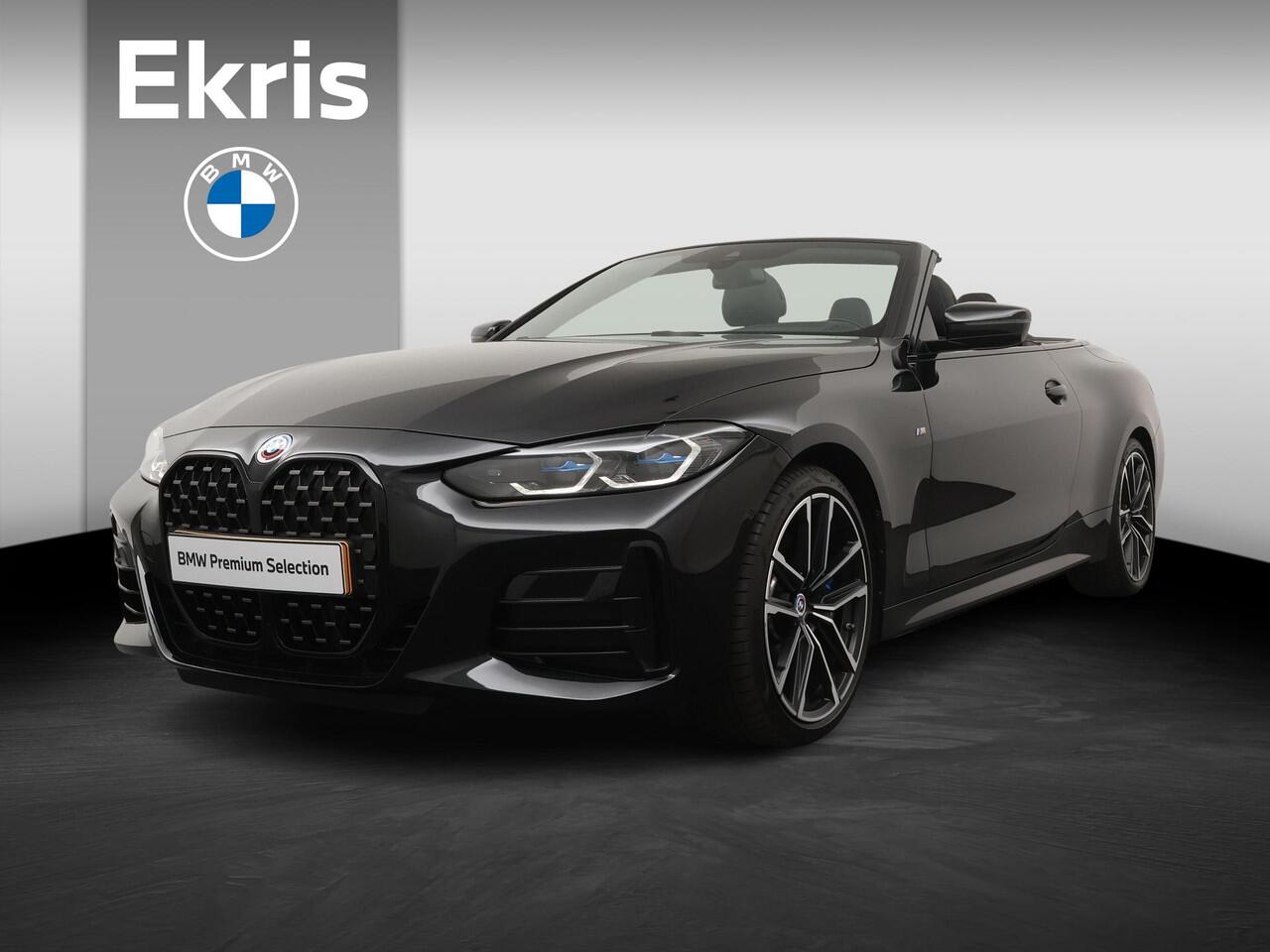 BMW 4-SERIE Cabrio M440i xDrive High Executive Stuur- en stoelverwarming | Air Collar | Laserlight | Dashboard Leder | HiFi Systeem | 19" M Dubbelspaak