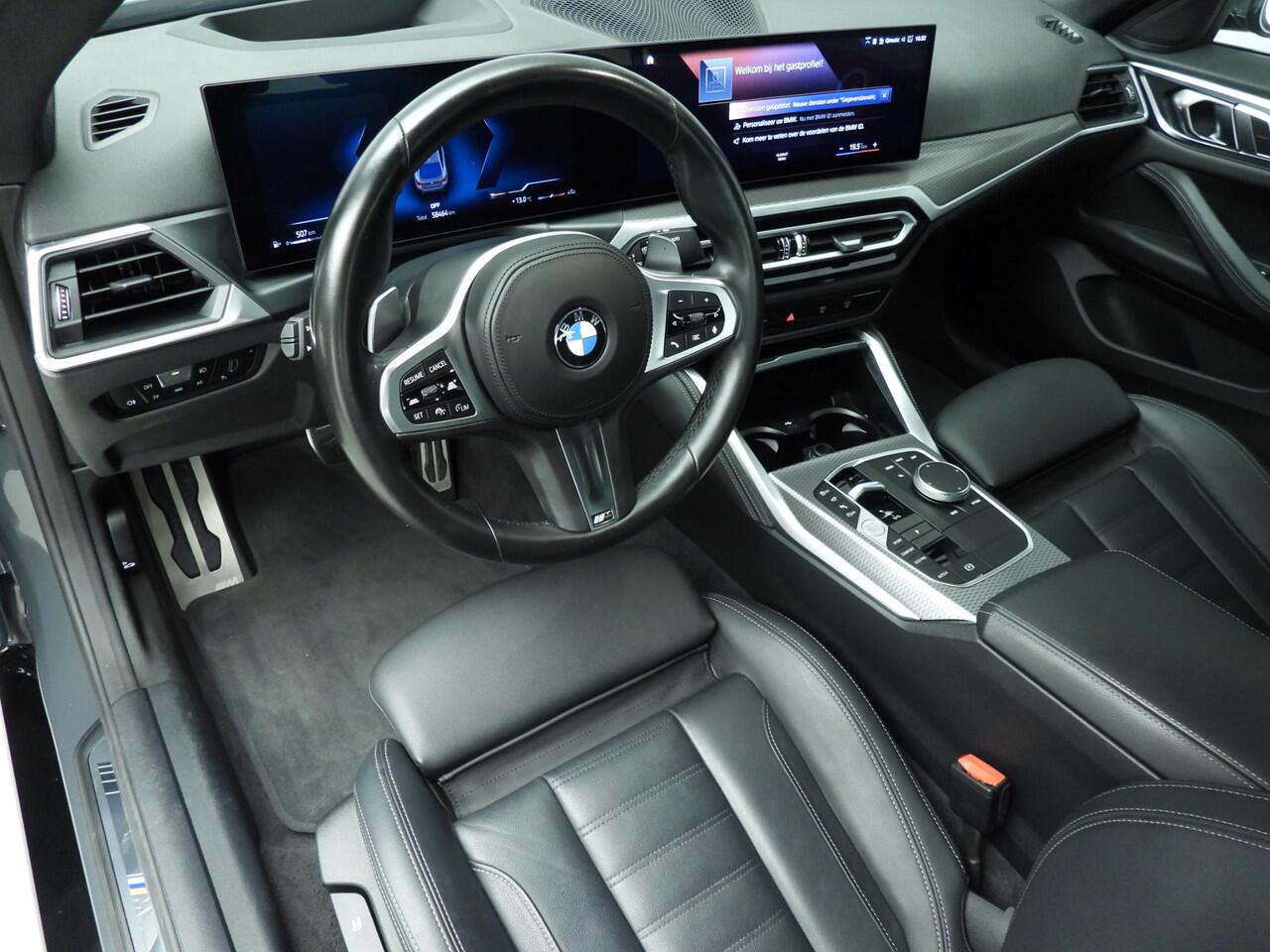 BMW 4-SERIE Gran Coupe 420i | M-Sportpakket | LED | Leder | HUD | Trekhaak | Active cruise | DAB | Hifi speakers | Alu 18 inch