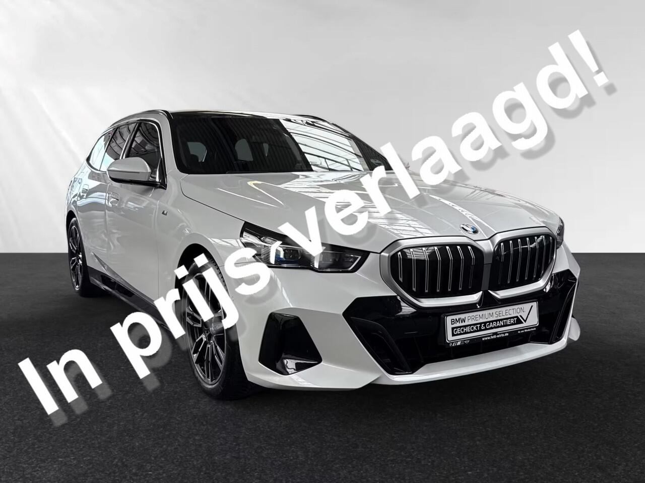 BMW 5-SERIE Touring 520iA M-SPORT ** ADAPT. LED, LEDER, PANORAMA, TREKH, H&K SOUND, DR. ASS+ ** 1e EIG - UNFALLFREI ** ** INFORMEER OOK NAAR ONZE AANTREKKELIJKE FINANCIAL-LEASE TARIEVEN **