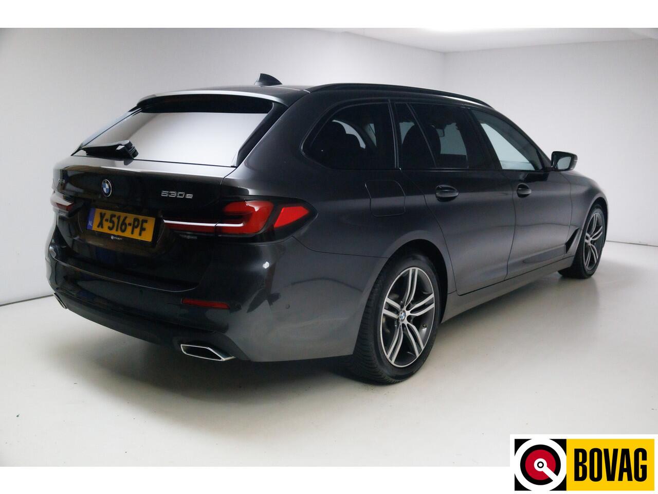 BMW 5-SERIE Touring 530e xDrive M-Sport 293 PK | Laser Led | Leder | Camera | All season | Head-up | Elec. klep PDC V+A, Driving assistant, Adaptive Cruise, Displaysleutel