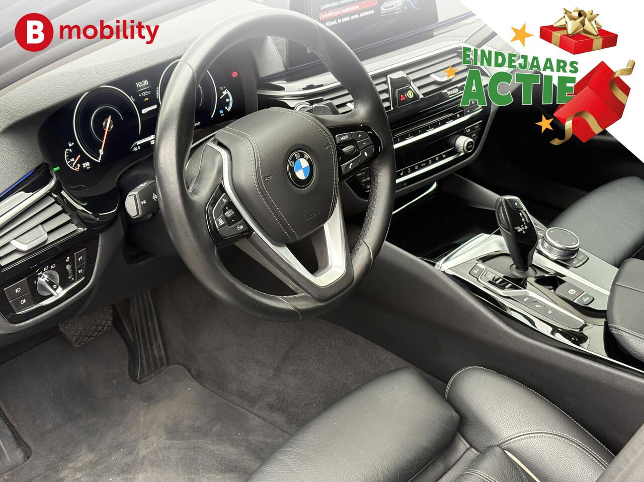 BMW 5-SERIE 530e iPerformance High Executive Trekhaak Achteruitrijcamera | Head-Up Display | Driving Assistant | Leer