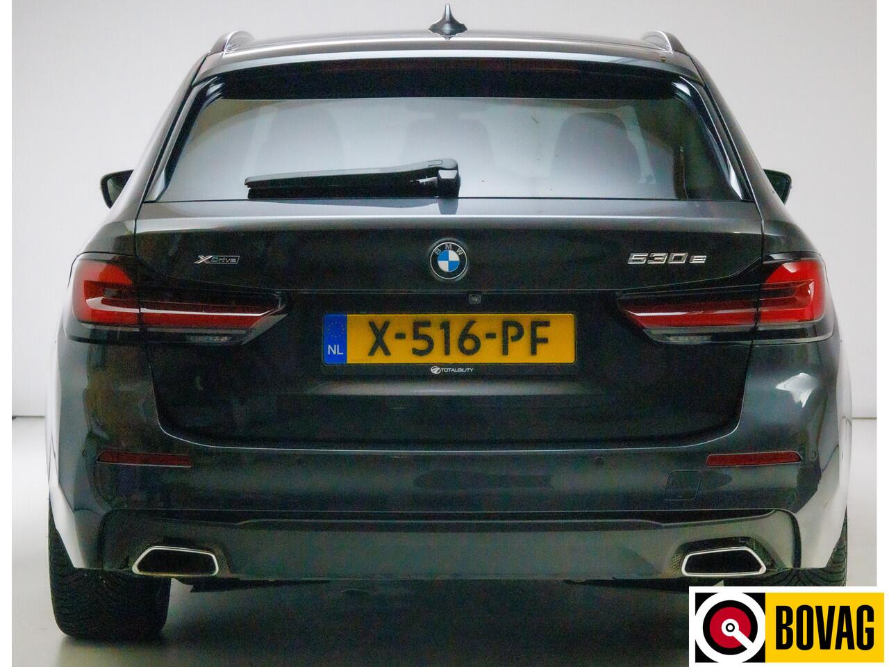 BMW 5-SERIE Touring 530e xDrive M-Sport 293 PK | Laser Led | Leder | Camera | All season | Head-up | Elec. klep PDC V+A, Driving assistant, Adaptive Cruise, Displaysleutel