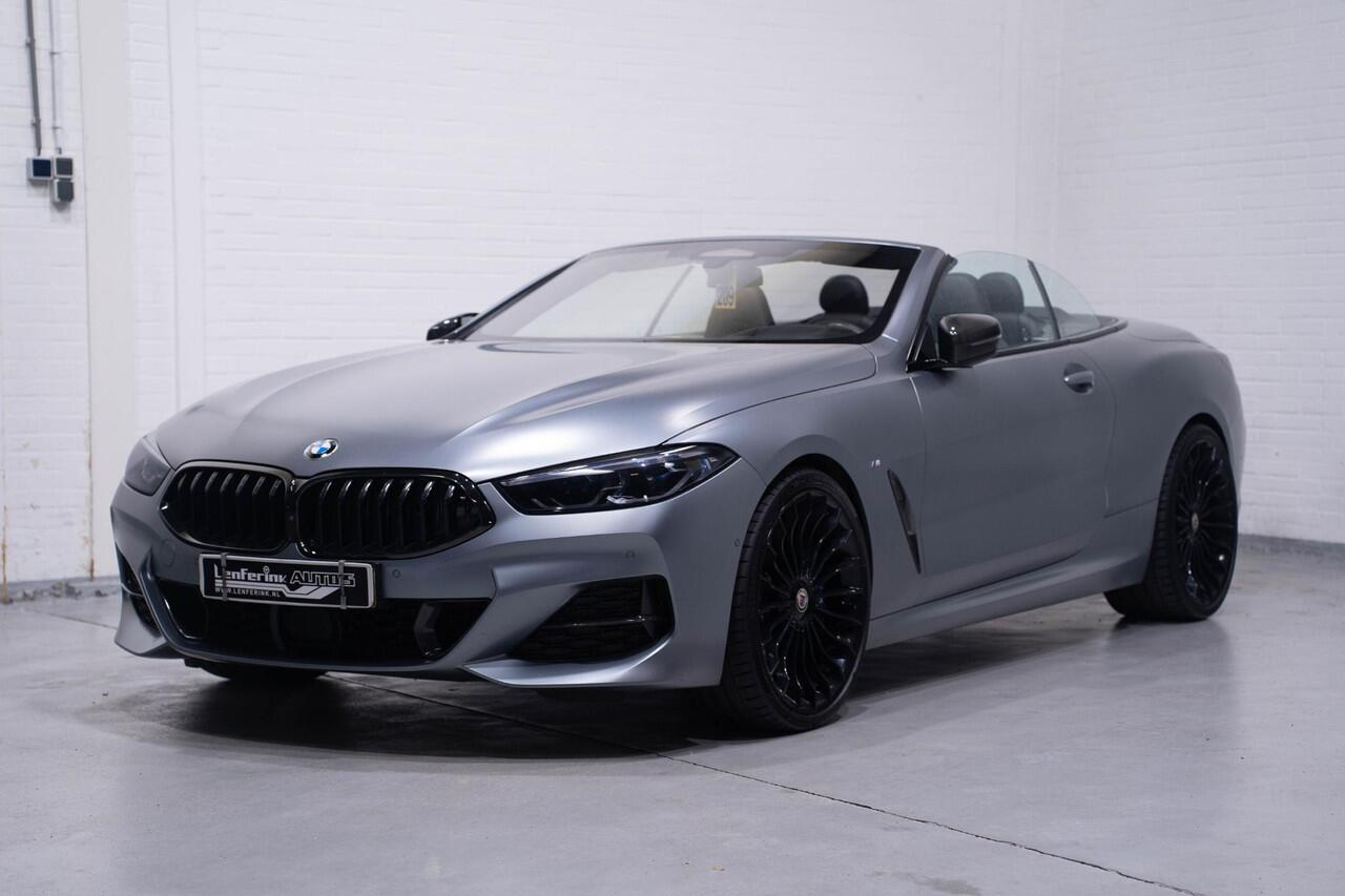 BMW 8-SERIE 840d xDrive High Executive HUD DAB Harman-Kardon Softclose driving-assist nachtzicht warmte-comfort pakket connected-service aircollar apple-carplay Frozen Bleustone met carbon inleg 21"LMV M-Pakket