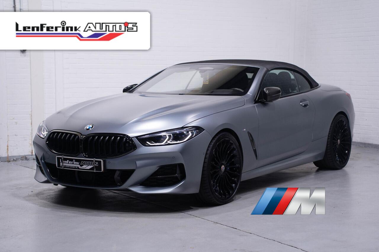 BMW 8-SERIE 840d xDrive High Executive HUD DAB Harman-Kardon Softclose driving-assist nachtzicht warmte-comfort pakket connected-service aircollar apple-carplay Frozen Bleustone met carbon inleg 21"LMV M-Pakket