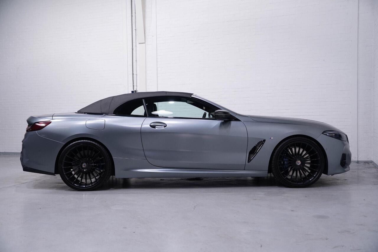 BMW 8-SERIE 840d xDrive High Executive HUD DAB Harman-Kardon Softclose driving-assist nachtzicht warmte-comfort pakket connected-service aircollar apple-carplay Frozen Bleustone met carbon inleg 21"LMV M-Pakket