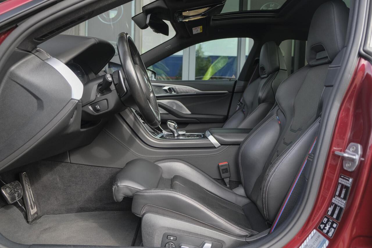 BMW 8-SERIE Gran Coupé 840i 333pk M-sport xDrive Panoramadak M8 seats Bowers&Wilkins Stoelkoeling Aventurin Rot 20" LMV