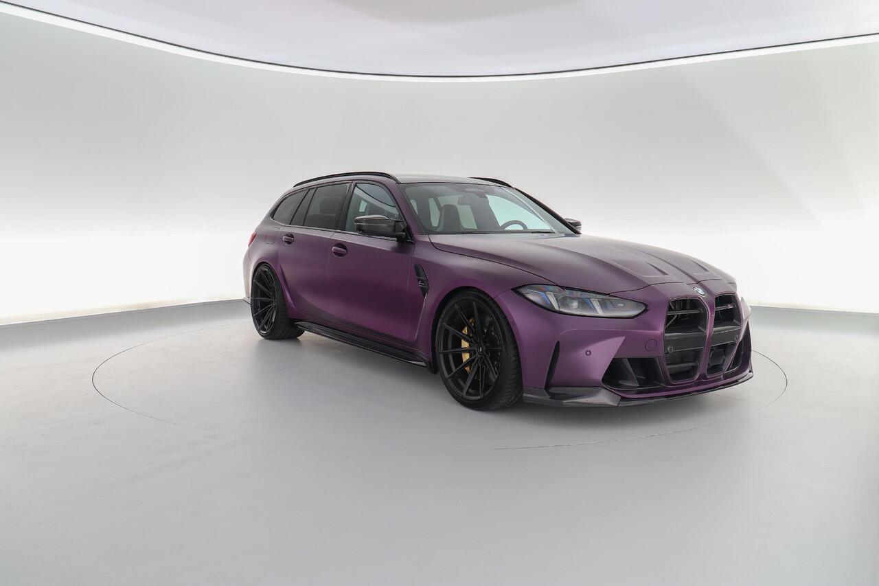 BMW M3 Touring 530PK xDrive Competition |BTW|Akrapovic|XPEL stealth|Wheel Force 20 & 21"|KW HAS schroefset|Eventuri intake + scoops|M-Race Track pack|M-Drivers package|carbon schaalstoelen|Harman&Kardon|HUD|