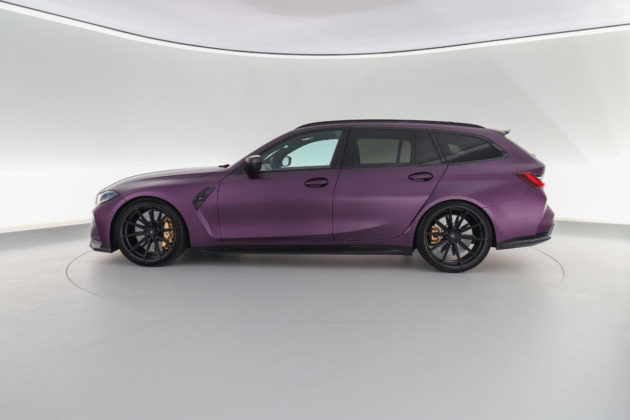 BMW M3 Touring 530PK xDrive Competition |BTW|Akrapovic|XPEL stealth|Wheel Force 20 & 21"|KW HAS schroefset|Eventuri intake + scoops|M-Race Track pack|M-Drivers package|carbon schaalstoelen|Harman&Kardon|HUD|