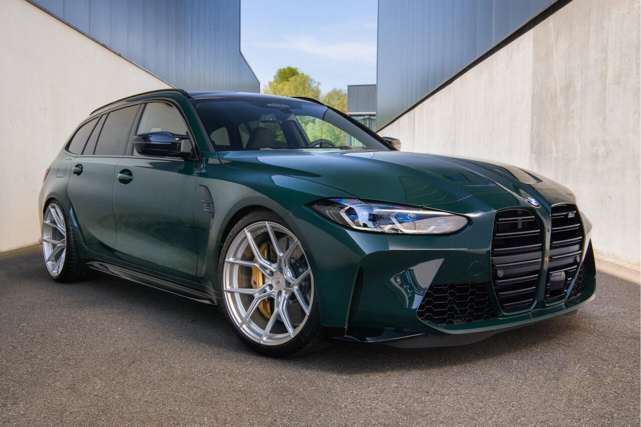 BMW M3 3-serie Touring xDrive Competition British Racing Green 20/21" Custom wheels + AST adjustable lowering