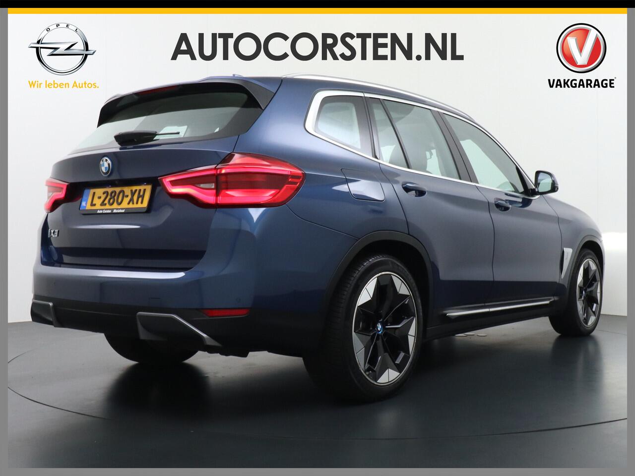 BMW X3 iX3 High Executive 80kWh Leer+Elektr.-verst. Adap.Cruise Apple Carplay Android Auto Navi Ecc 360°Camera Panoramaschuifdak Harman&Kardon®-SurroundSound Pdc DAB Elek.Stoel+Memory HeadsUpD. Stoelverwarming Parkeer+Achteruitrij assistent Led Origineel Nederla