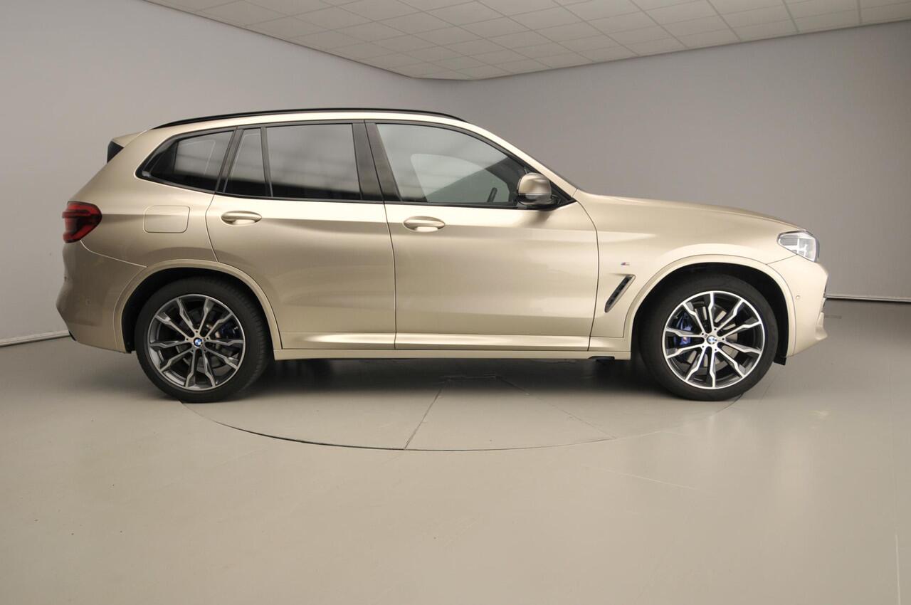 BMW X3 M40d xDrive | M-Sportpakket | LED | Leder | HUD | Schuifdak | Trekhaak | Elektr. zetels | Sportstoelen | DAB | Alu 20 inch