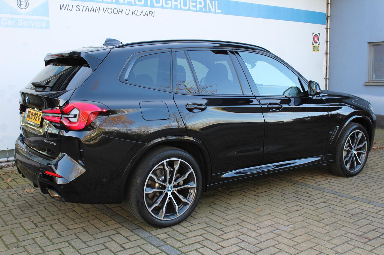 BMW X3 xDrive30e High Executive M-Sport | Incl. 12 maanden Garantie | Panorama dak | Harman/Kardon Audiosysteem | Head-Up Display | Elektrisch verstelbare stoelen met memory | Adaptive cruise | 360* Camera | Elektrische kofferbakklep | Dodehoekdetectie | Stoelve