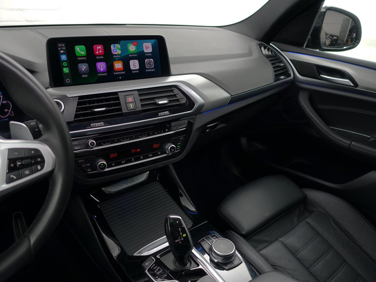 BMW X3 xDrive30e eDrive M Sport Shadowline Aut- Panoramadak, Sfeerverlichting, Carplay, Android Auto, Standkachel