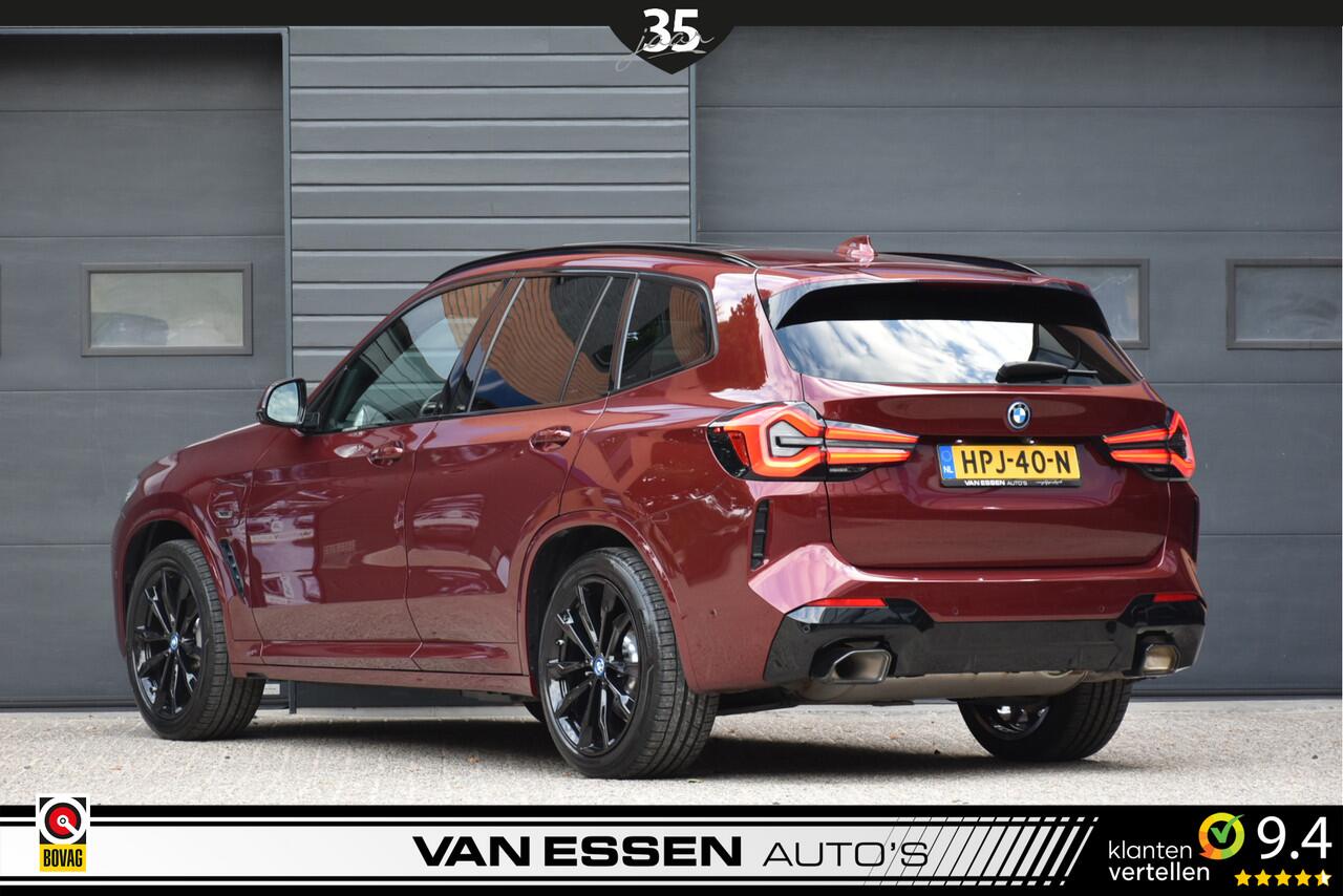 BMW X3 xDrive30e High Executive M-Sport Pano Head-Up Trekhaak Keyless *Aventurin Red Metallic* Uniek!