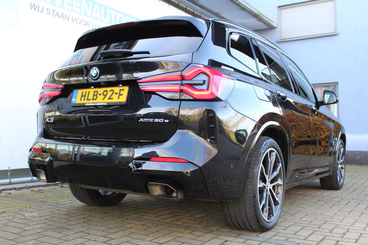 BMW X3 xDrive30e High Executive M-Sport | Incl. 12 maanden Garantie | Panorama dak | Harman/Kardon Audiosysteem | Head-Up Display | Elektrisch verstelbare stoelen met memory | Adaptive cruise | 360* Camera | Elektrische kofferbakklep | Dodehoekdetectie | Stoelve