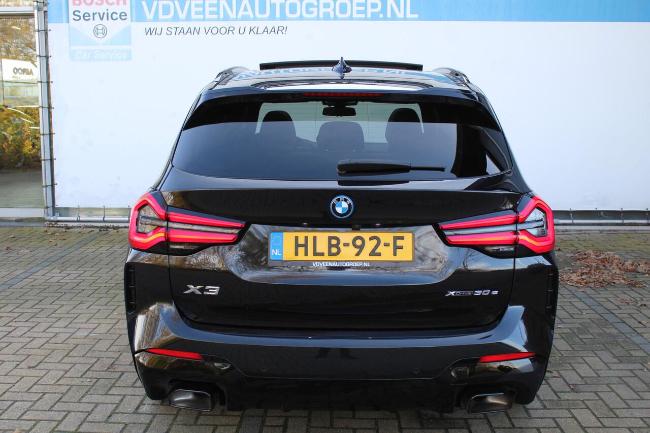 BMW X3 xDrive30e High Executive M-Sport | Incl. 12 maanden Garantie | Panorama dak | Harman/Kardon Audiosysteem | Head-Up Display | Elektrisch verstelbare stoelen met memory | Adaptive cruise | 360* Camera | Elektrische kofferbakklep | Dodehoekdetectie | Stoelve