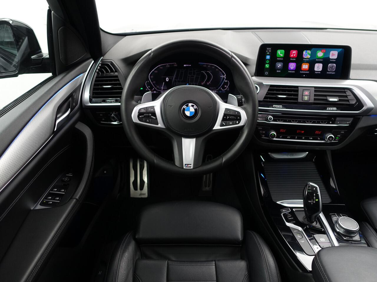 BMW X3 xDrive30e eDrive M Sport Shadowline Aut- Panoramadak, Sfeerverlichting, Carplay, Android Auto, Standkachel
