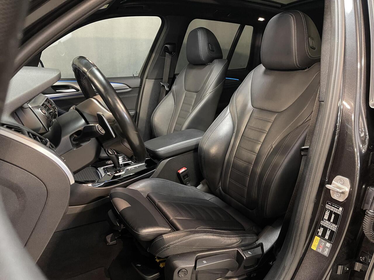 BMW X3 xDrive30e High Executive M Sport 19"/Leder/Panoramadak/Trekhaak/Keyless/Head-up/Stoelverwarming/Sfeerverlichting/Camera/Apple Carplay & Android Auto