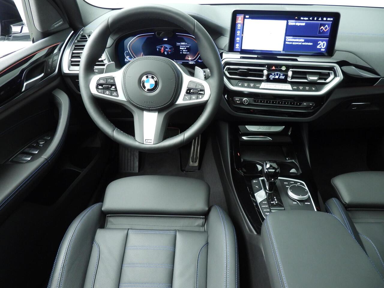 BMW X3 xDrive30d | M-Sportpakket | Laserlicht | Leder | HUD | Trekhaak | Schuifdak | Elektr. zetels | Active cruise | DAB | Harman-kardon sound | Alu 21 inch