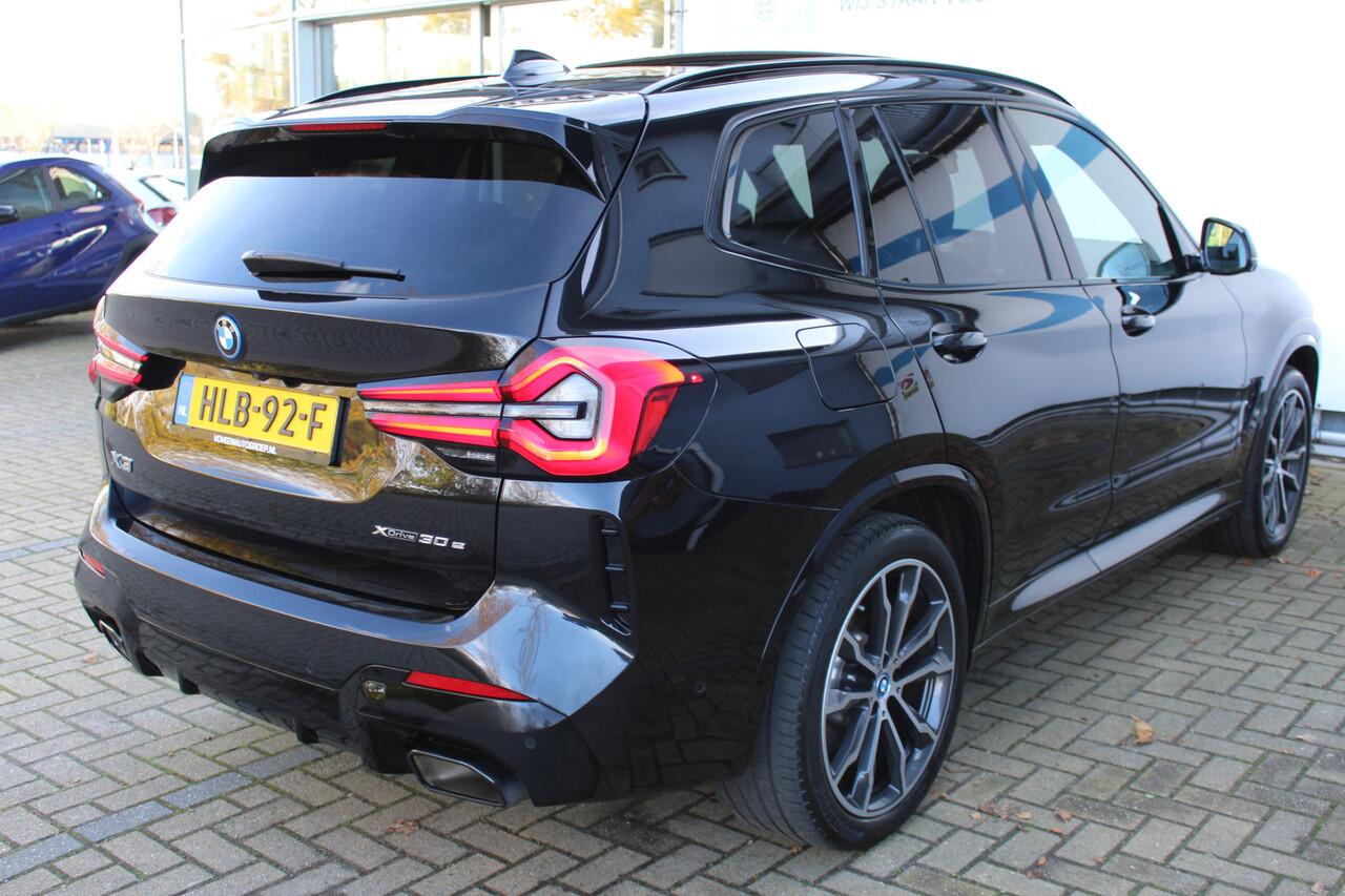 BMW X3 xDrive30e High Executive M-Sport | Incl. 12 maanden Garantie | Panorama dak | Harman/Kardon Audiosysteem | Head-Up Display | Elektrisch verstelbare stoelen met memory | Adaptive cruise | 360* Camera | Elektrische kofferbakklep | Dodehoekdetectie | Stoelve