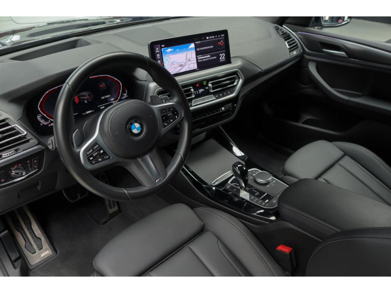 BMW X3 xDrive20i High Exe M-Pakket Leer Camera HUD ACC Navi Laser LED Elektr. achterklep Climate (3-zone) Elektr. trekhaak PDC LM velgen