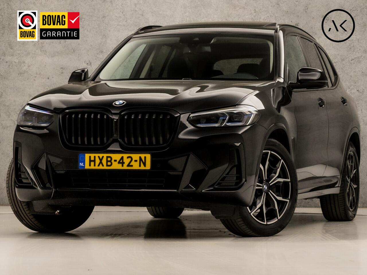 BMW X3 xDrive20d High Executive M Sport 191Pk Automaat (PANORAMADAK, M STUUR, LASER LED, APPLE CARPLAY, HARMAN/KARDON, STOELVERWARMING VOOR/ACHTER, LEDER, ELEK ACHTERKLEP, NIEUWSTAAT)