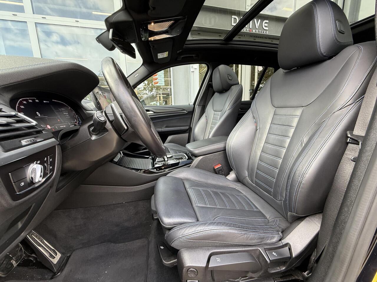 BMW X3 xDrive30e High Ex. M-Sport|SOH95%|Pano|Laser|HUD|360Cam|HiFi|Carbon zwart