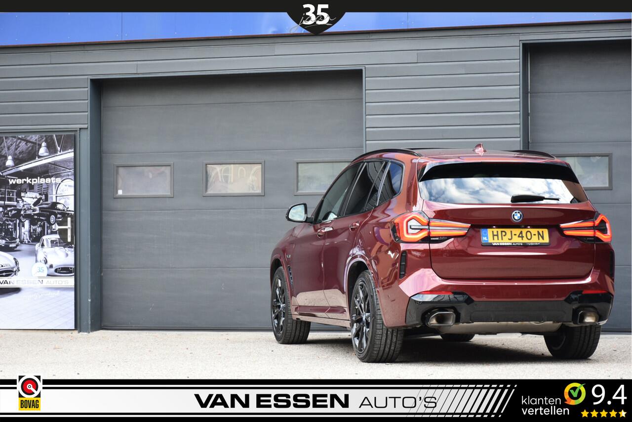 BMW X3 xDrive30e High Executive M-Sport Pano Head-Up Trekhaak Keyless *Aventurin Red Metallic* Uniek!