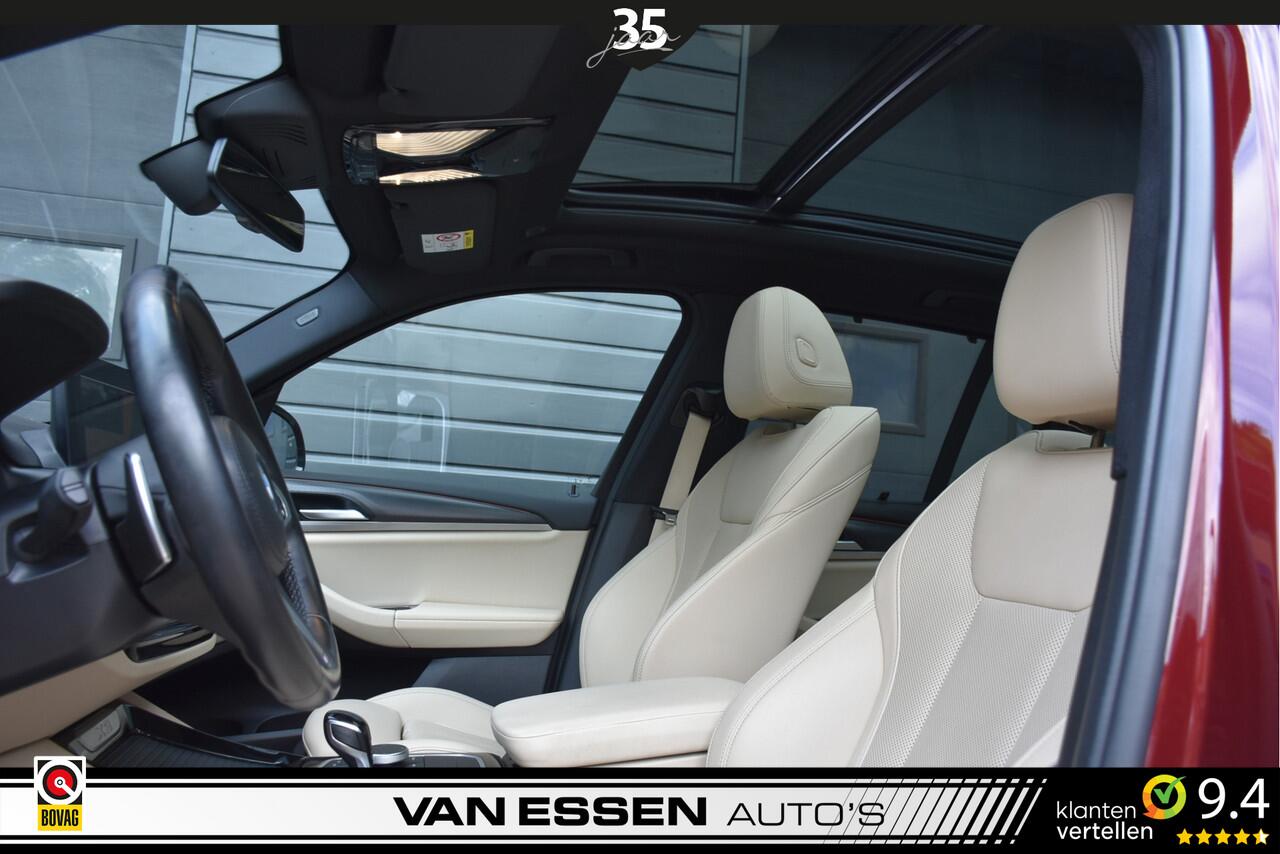 BMW X3 xDrive30e High Executive M-Sport Pano Head-Up Trekhaak Keyless *Aventurin Red Metallic* Uniek!