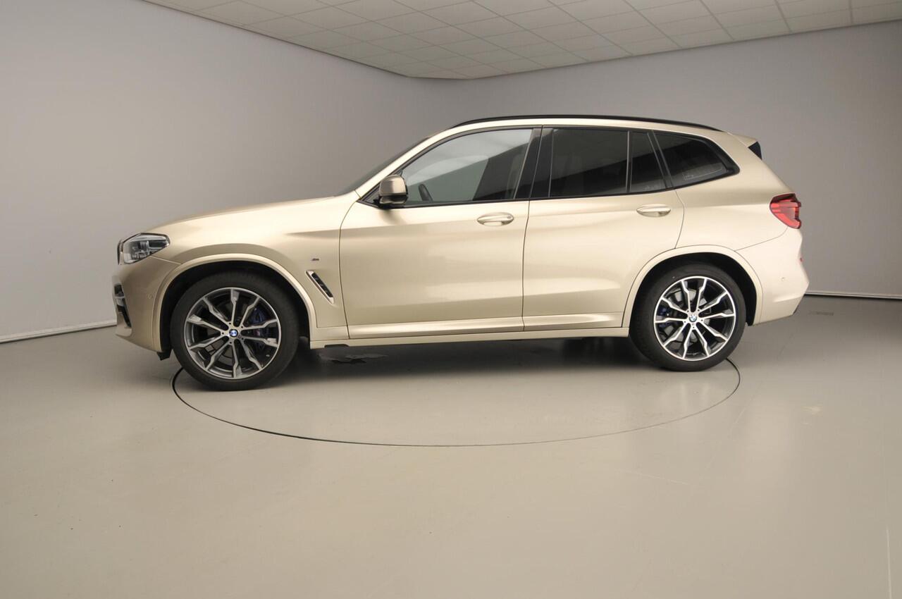 BMW X3 M40d xDrive | M-Sportpakket | LED | Leder | HUD | Schuifdak | Trekhaak | Elektr. zetels | Sportstoelen | DAB | Alu 20 inch