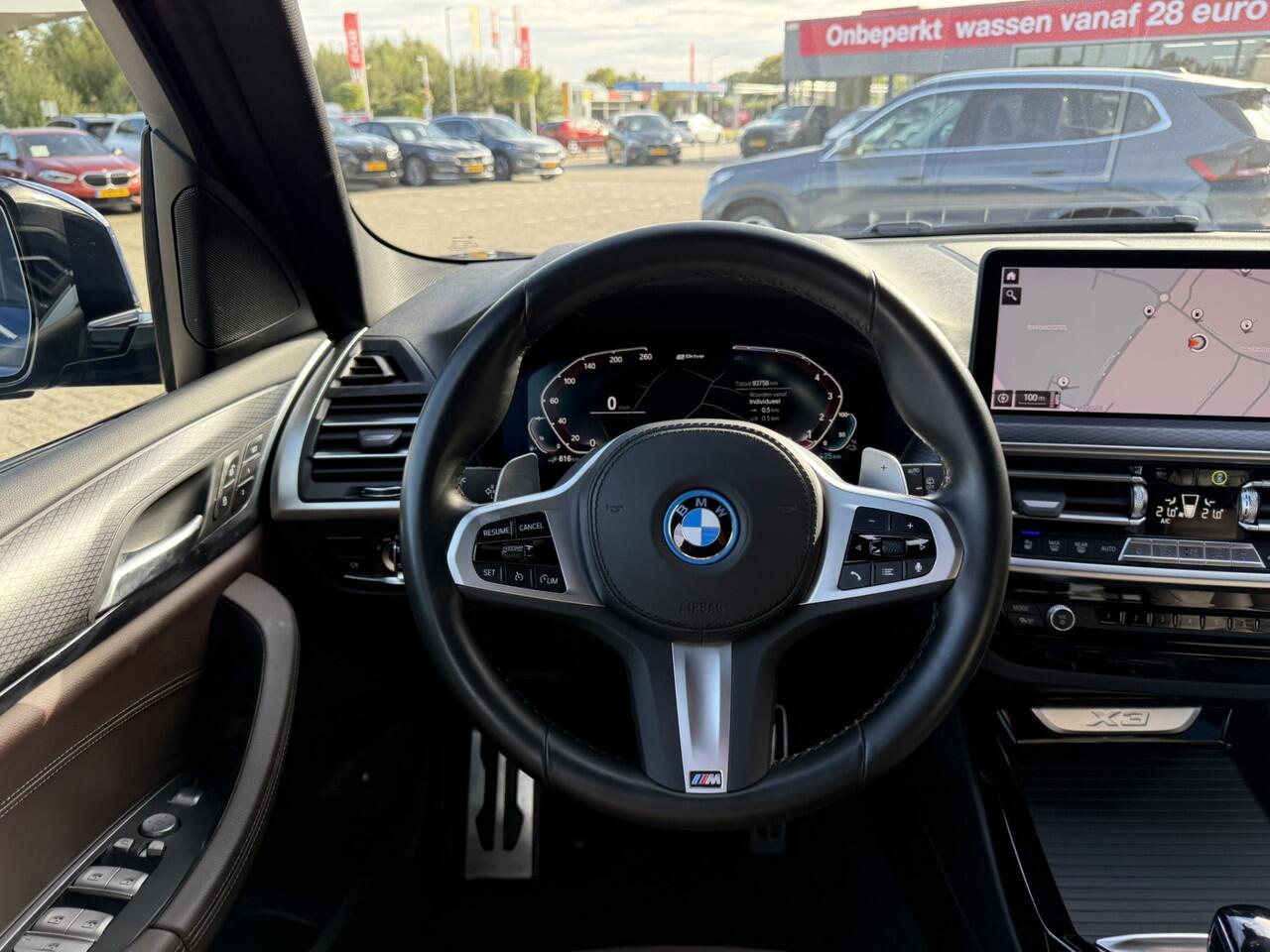 BMW X3 xDrive30e High Executive M Sport Leder Elek Stoelverstelling 360 Gr. Camera Stoelventilatie Carplay