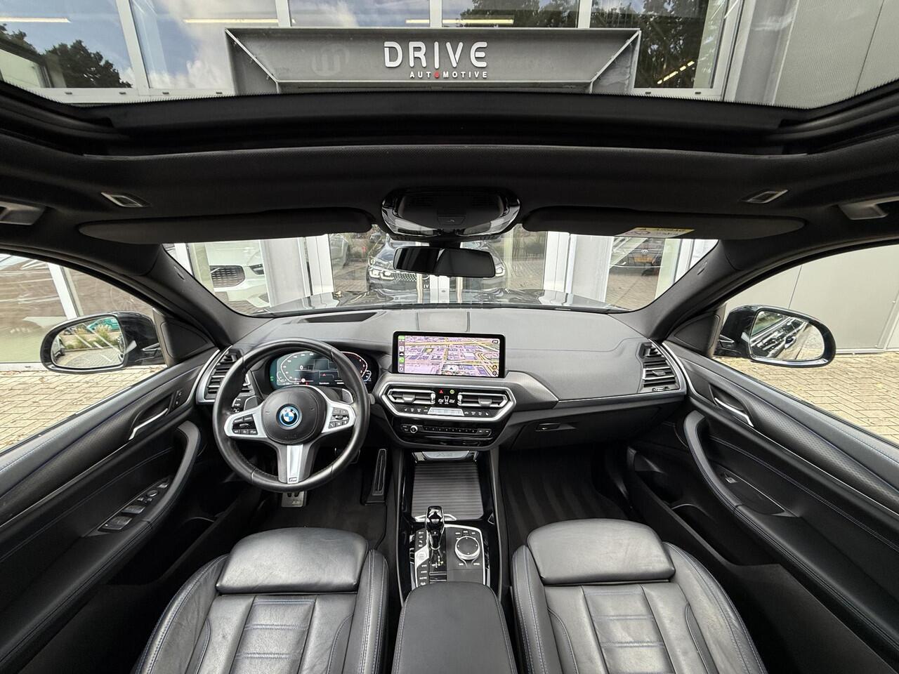BMW X3 xDrive30e High Ex. M-Sport|SOH95%|Pano|Laser|HUD|360Cam|HiFi|Carbon zwart
