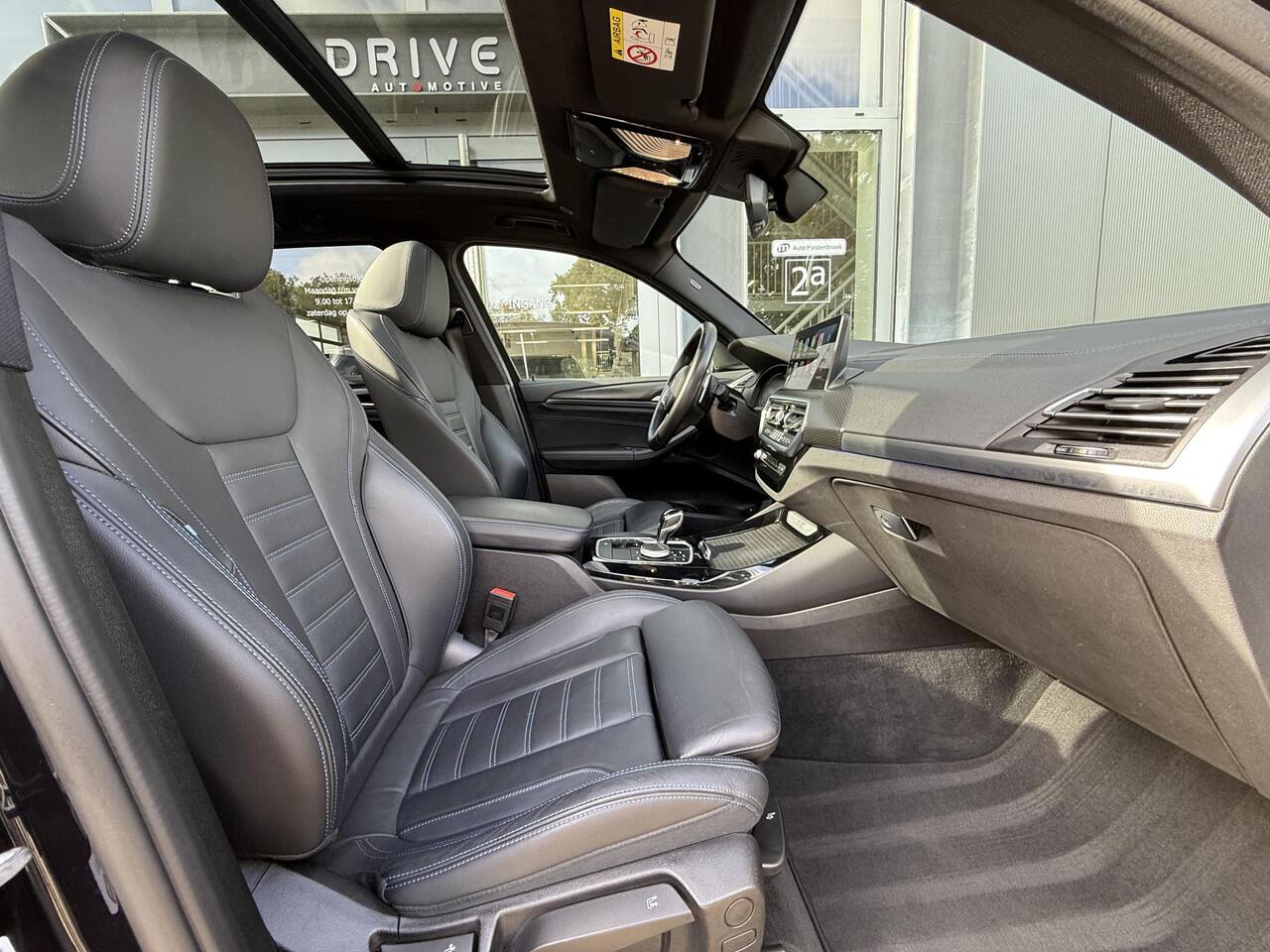 BMW X3 xDrive30e High Ex. M-Sport|SOH95%|Pano|Laser|HUD|360Cam|HiFi|Carbon zwart