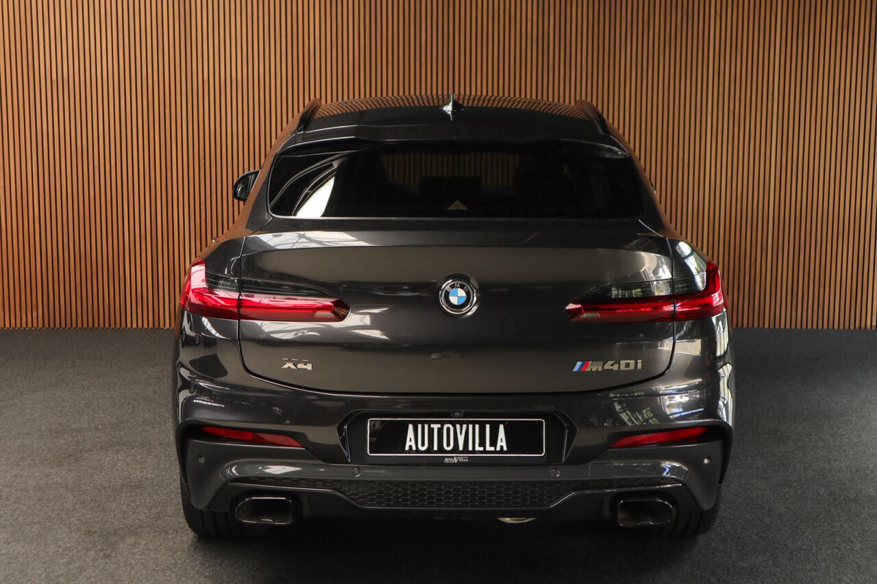 BMW X4 M40i HUD Panodak 360° Harman K Leer ACC Navi Keyless Entry & Go Elektr. uitklapbare trekhaak Elektr. bedienbare achterklep Memory seats Climate voor & achter PDC Zwarte hemelbekleding 21 inch LM v
