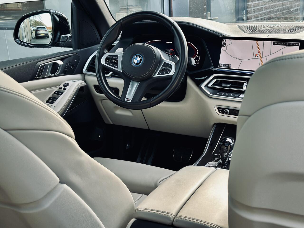 BMW X5 xDrive45e | Dark Label | Panodak | Luchtvering | Beige leer | 360 camera | Head Up | Laser kolampen | Incl btw