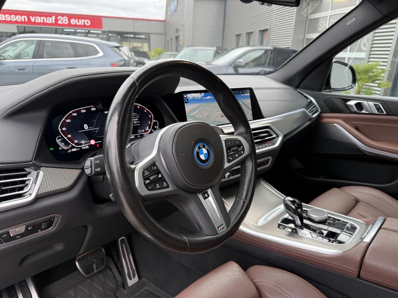 BMW X5 xDrive45e High Executive M Sport Laser Licht Trekhaak Panoramadak Comfortzetels 22 Inch 4WD Besturing ACC Head-Up Display Keyless Entry Stuurwielverwarming