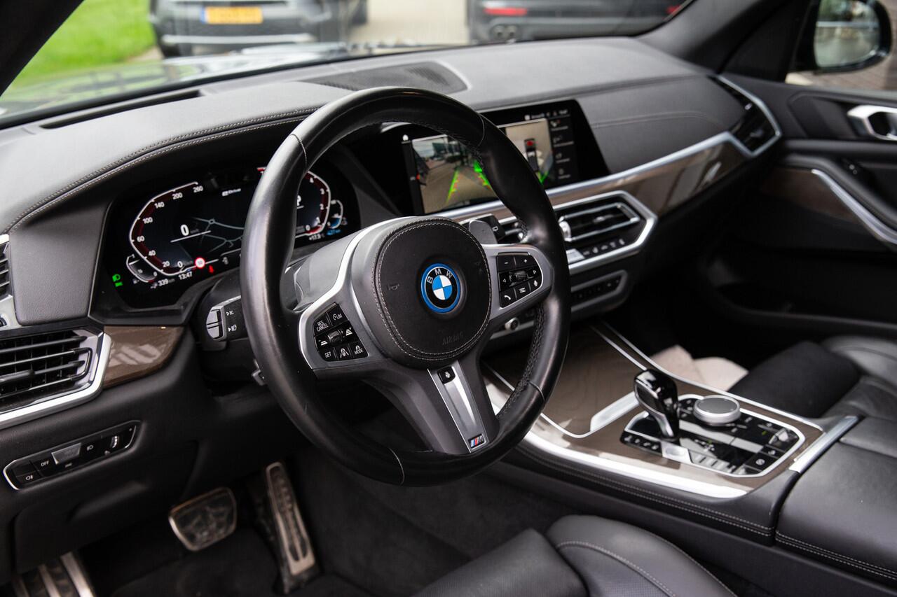 BMW X5 xDrive45e High Executive M-Sport , 4-wielsturing, Softclose, Skylounge, Dravitgrau,