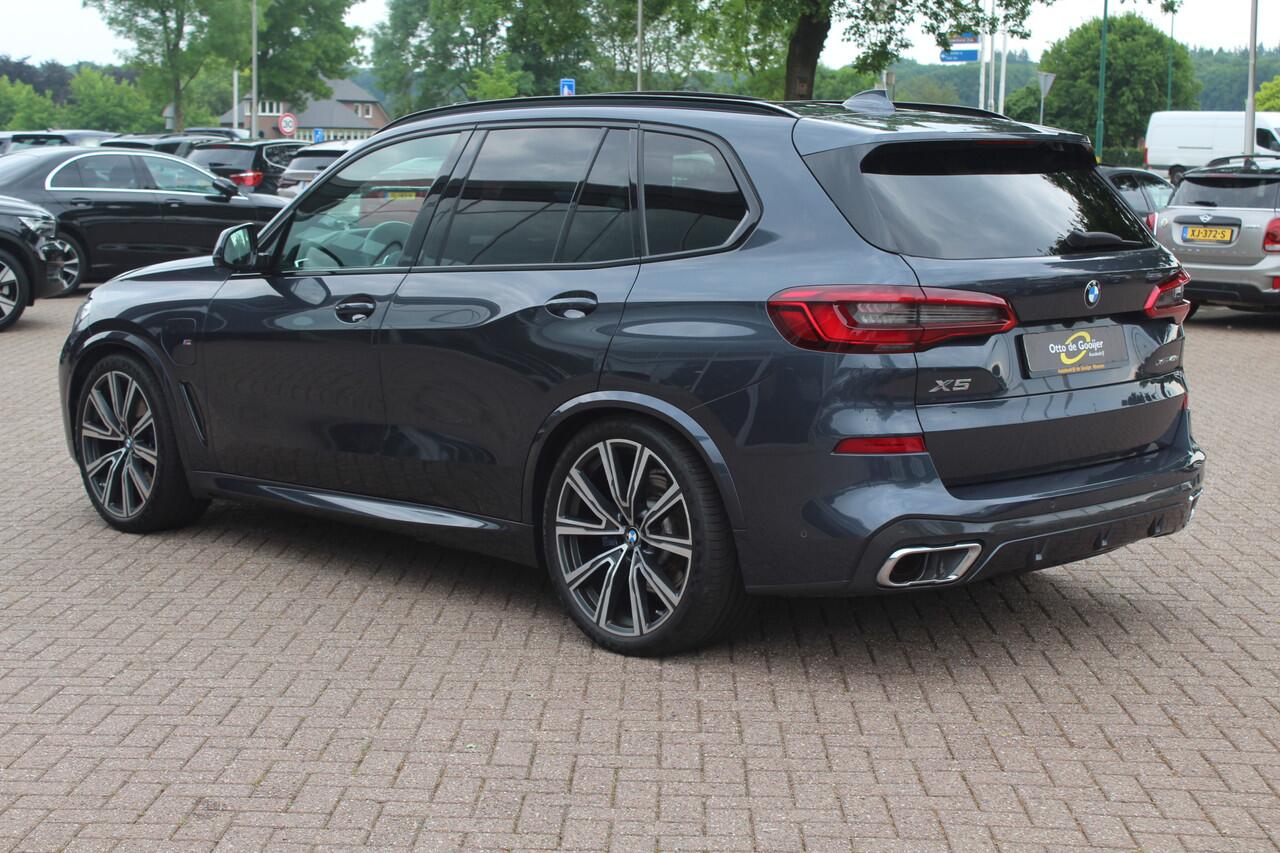 BMW X5 xDrive45e High Exe. M Sport / Panoramadak / 360Camera / Head-up / 22'' / Swarovski / Laser LED / Leder / Harman Kardon / DAB / ACC / Getint glas