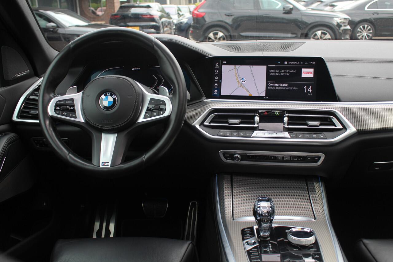 BMW X5 xDrive45e High Exe. M Sport / Panoramadak / 360Camera / Head-up / 22'' / Swarovski / Laser LED / Leder / Harman Kardon / DAB / ACC / Getint glas