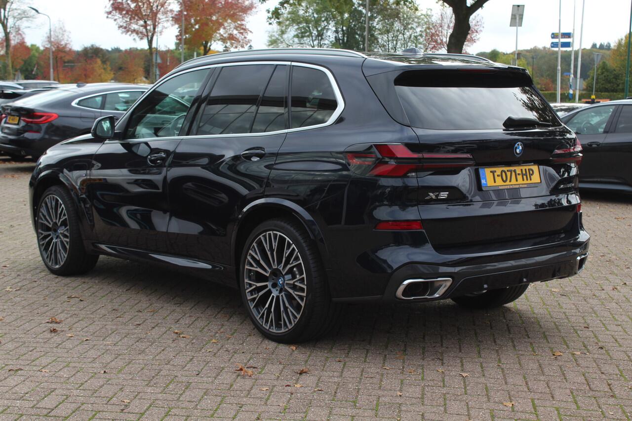 BMW X5 xDrive50e Launch Edition / Trekhaak / Panoramadak / 360Camera / Head-up / Stoelmassage / Softclose / 22'' / Harman Kardon / Skylounge / Keyless / Luchtvering / Stoelventilatie / Stoelverwarming 4x / 4zone Airco / DAB