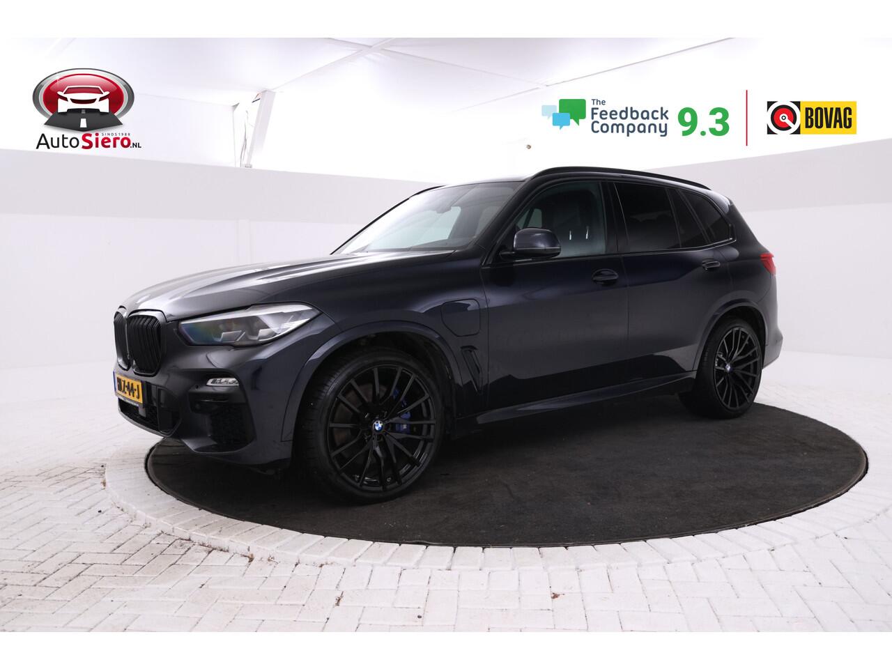 BMW X5 xDrive45e High Executive M-sport, All black! Luchtvering, Adaptief, Panoramadak, Apple Carplay