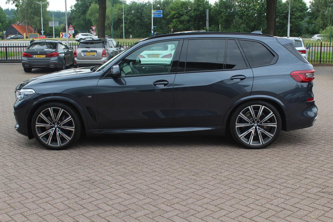 BMW X5 xDrive45e High Exe. M Sport / Panoramadak / 360Camera / Head-up / 22'' / Swarovski / Laser LED / Leder / Harman Kardon / DAB / ACC / Getint glas