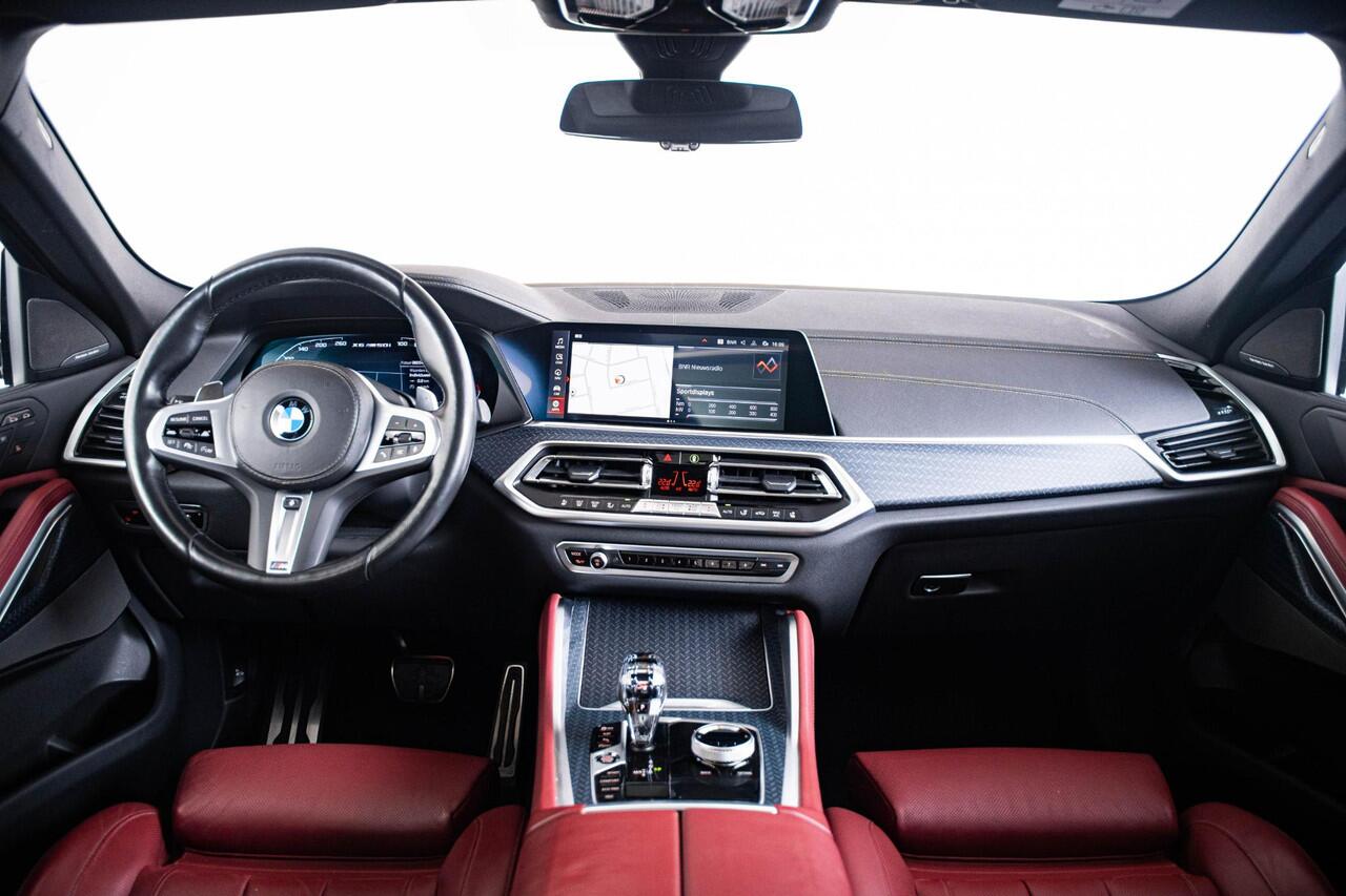 BMW X6 M50i High Executive Panoramadak - Comfortstoelen - CraftedClarity - Akoestische ramen - Comfort Access - Active Cruise Control - Head up - Harman Kardon - Entertainmentsysteem Professional - Zonnescherm achter -