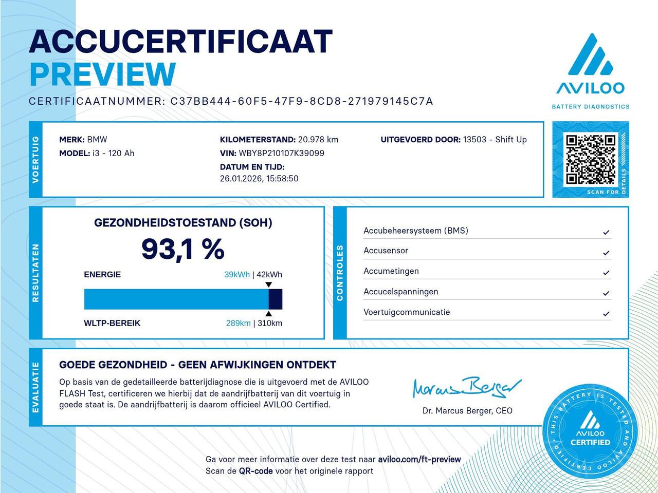 BMW i3 120Ah 42 kWh Leder | Adapt. Cruise Control | Warmtepomp