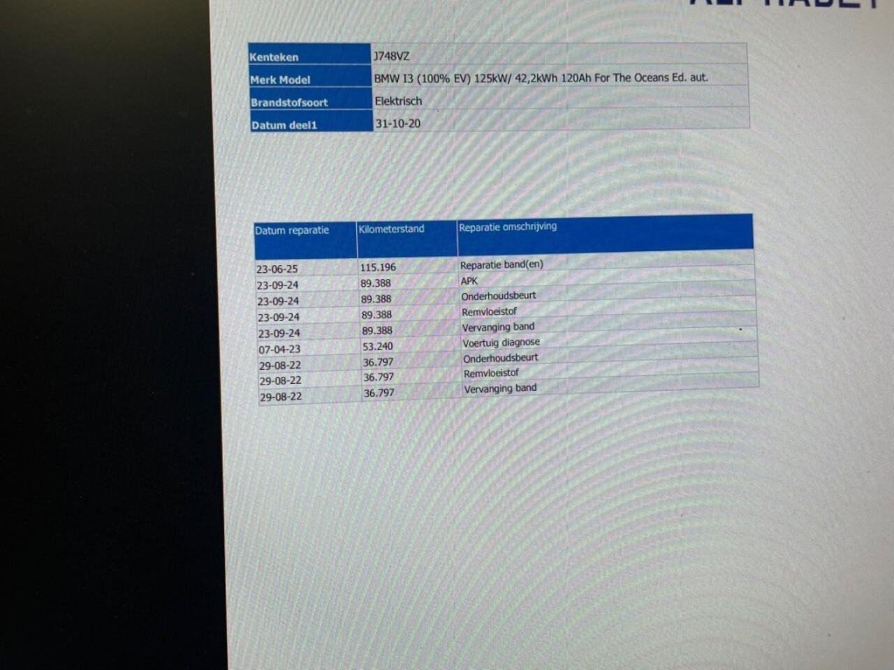 BMW i3 S 120Ah 42 kWh For The Oceans Edition - Navi, Camera, Cruise, Stoelverw. SOH 96%
